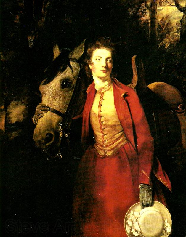 Sir Joshua Reynolds lady charles spencer in a riding habit France oil painting art
